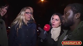 Interracial Milf Engages In Public Sex