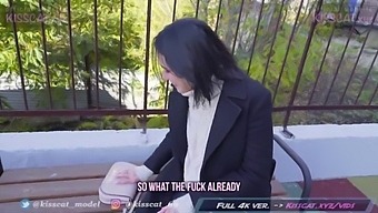 Russian Student Engages In Risky Anal Intercourse And Receives Facial Cum In Public