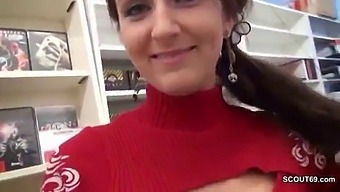 Young German Teen Gets Fucked Hard And Pregnant In A Video Store
