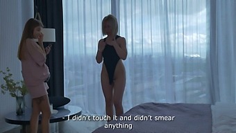 Behind The Scenes Of A Russian Porn Casting Featuring Jessica Trunk And A Well-Endowed Male Performer.