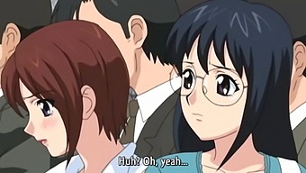 Hentai Video Depicts Scholarly Girl Experiencing Gangbang While Wearing Cursed Bra On Train