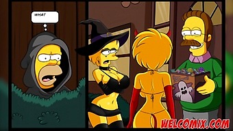 Welcome To The World Of Simptoons! Enjoy Halloween Special With Big Dicks And Asses!