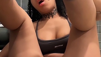 Solo Female Pleasure In A Public Gym Bathroom Nearly Becomes A Scandal.