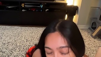 Sexy Cowgirl Rides Her Lucky Customer To Ecstasy!