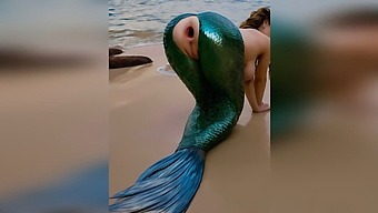 A Stranger Penetrates A Mermaid Vigorously On The Beach, Damaging Her Delicate Anus And Leaving It Wide Open After Intense Anal Sex Outdoors - Ai-Generated Porn