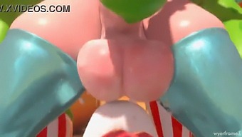 Hot Shemale Princess Rosalina Gives A Great Blowjob And Anal Sex In This Animated Porn Video.