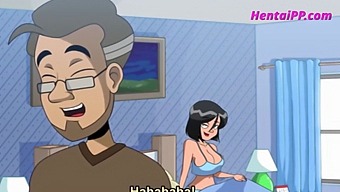 Stepson Gets Help From His Busty Mommy With An Animation Sex Scene.