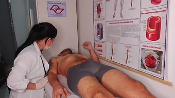 A Boy Got An Unexpected Hard-On In Front Of The Nurse.